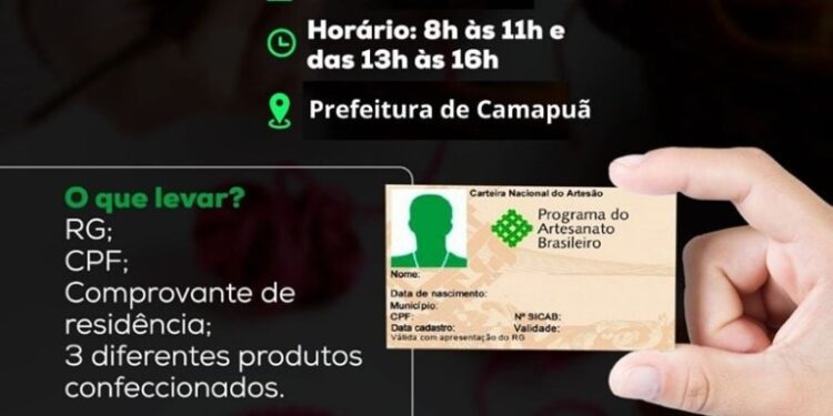 Fundação de Cultura realiza cadastramento de artesãos em Camapuã