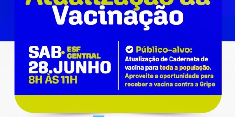 Camapuã realiza ação de atualização de vacinas neste sábado, 28 de junho, na ESF Central