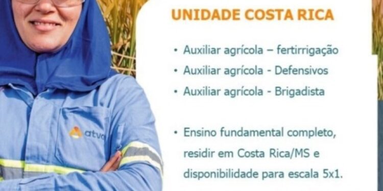 Costa Rica promove mutirão de vagas para auxiliares agrícolas nesta quinta-feira