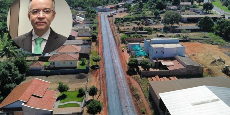 Secretário Jean Carlos destaca avanços nas obras de pavimentação em Camapuã