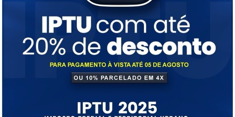 Desconto de 20% no IPTU de Alcinópolis está disponível até 5 de agosto