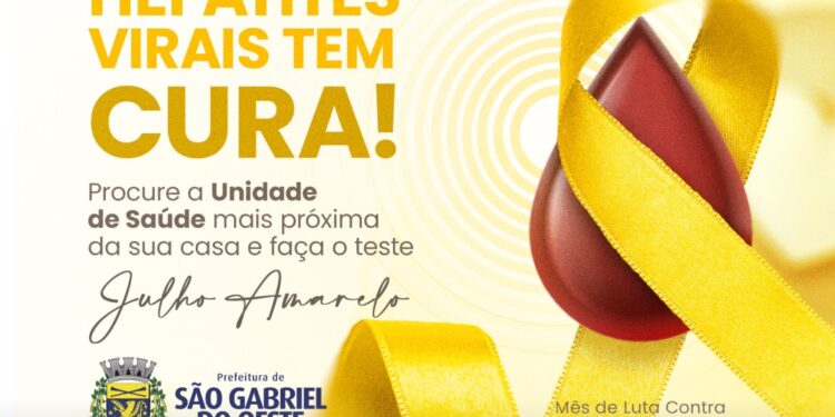 São Gabriel do Oeste intensifica prevenção contra hepatites durante Julho Amarelo