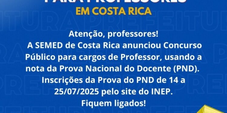 Costa Rica utiliza PND em concurso para professores da rede municipal