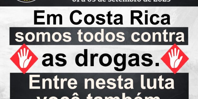 Costa Rica realizará ações de conscientização na 8ª Semana Municipal de Combate às Drogas
