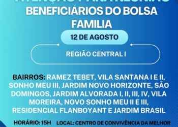 Costa Rica: Terceira reunião do Bolsa Família será no dia 12 no Conviver; presença é obrigatória