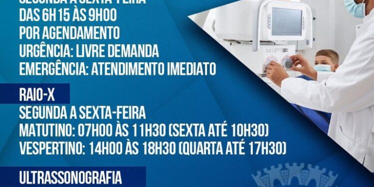 Claudião reforça atendimento 24 horas com ultrassom, raio-X e especialidades médicas