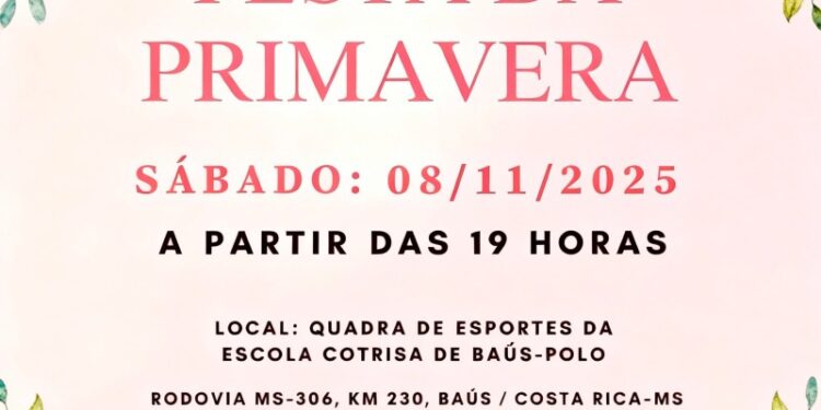 Comunidade de Costa Rica participa da 8ª Festa da Primavera da Escola Cotrisa de Baús