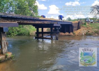 Prefeitura de Figueirão conclui reforma da ponte do Mirassol e beneficia moradores e produtores da região