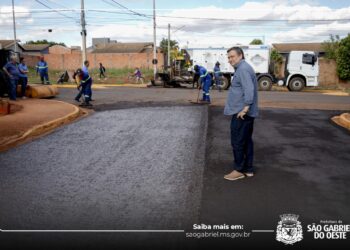 Prefeitura de São Gabriel do Oeste investe mais de R$ 1 milhão em recuperação de vias urbanas