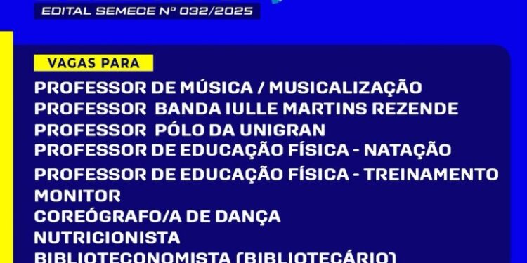 Alcinópolis abre seleção para diversas áreas da rede municipal de educação