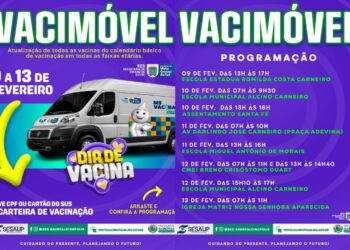 Vacimóvel percorre Alcinópolis com ações de imunização até 13 de fevereiro