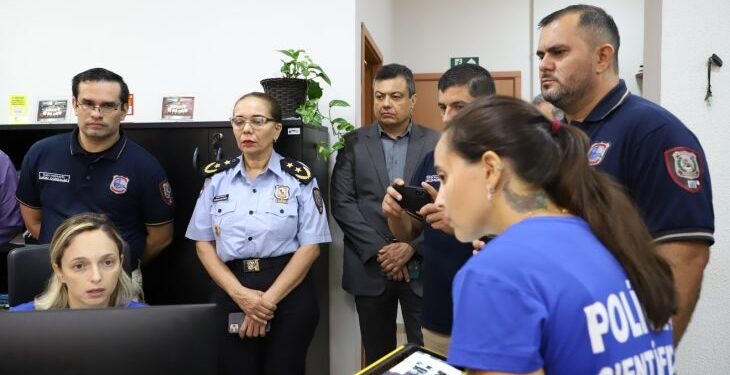 Polícia Científica recebe autoridades do Paraguai e fortalece cooperação pericial na fronteira