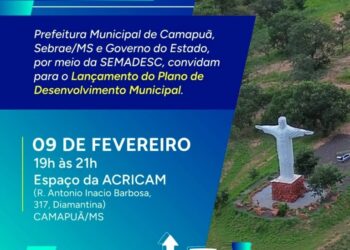 Plano de Desenvolvimento Municipal de Camapuã será apresentado em encontro aberto