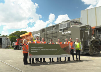 Arauco avança na estrutura logística do Projeto Sucuriú com recebimento das primeiras locomotivas da Wabtec