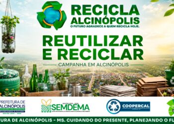 Prefeitura de Alcinópolis reforça campanha Recicla Alcinópolis e orienta população sobre separação correta do lixo