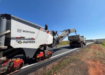 Obras na BR-163/MS seguem nesta segunda-feira (6) com intervenções em nove trechos