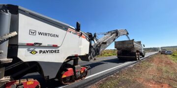 Obras na BR-163/MS seguem nesta segunda-feira (6) com intervenções em nove trechos