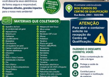 São Gabriel do Oeste ganha ponto de coleta gratuito para descarte de lixo eletrônico
