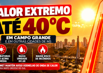 MS segue sob onda de calor e Campo Grande pode chegar a 40°C nesta segunda-feira