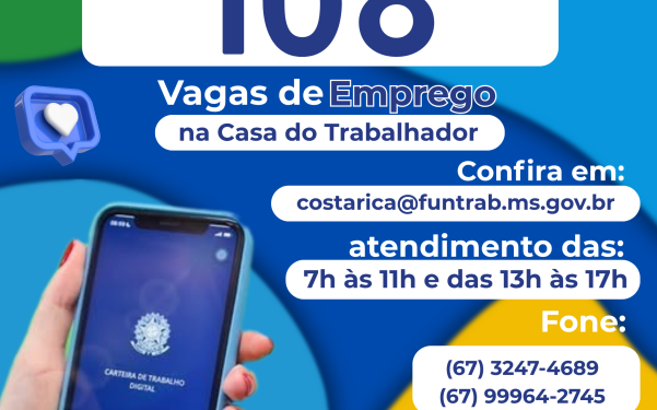 Costa Rica tem 108 vagas de emprego abertas em diferentes setores