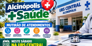 Alcinópolis concentra atendimentos de saúde neste sábado e lança novo programa municipal