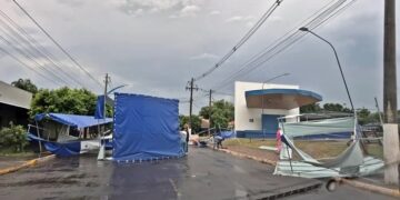 Ventania de 62 km/h arranca barracas e causa estragos em Camapuã