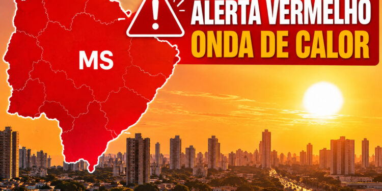MS entra em alerta vermelho para onda de calor; Campo Grande pode chegar a 40°C