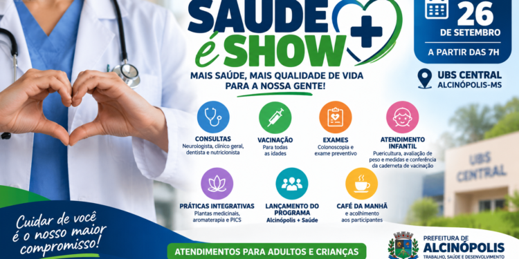 Alcinópolis terá mutirão com consultas, vacinação e exames neste sábado