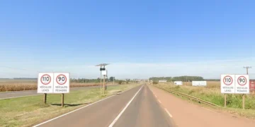 BR-163 terá teste de controle por velocidade média em trecho de São Gabriel do Oeste