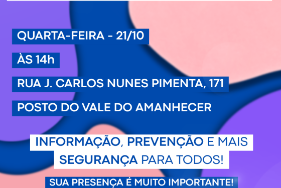 Palestra sobre segurança da mulher será realizada hoje no Vale do Amanhecer