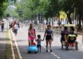 Parque dos Poderes terá vias reservadas para pedestres e ciclistas no feriado