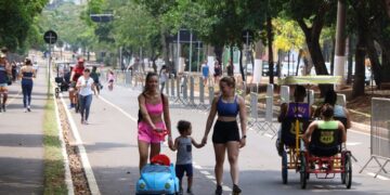 Parque dos Poderes terá vias reservadas para pedestres e ciclistas no feriado