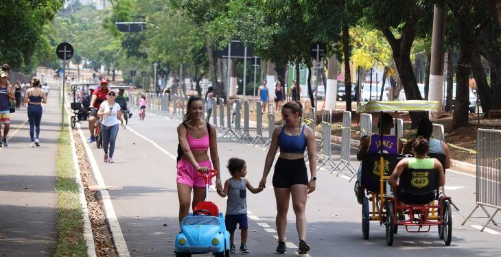 Parque dos Poderes terá vias reservadas para pedestres e ciclistas no feriado