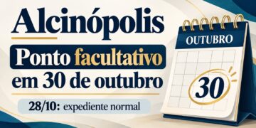 Alcinópolis transfere ponto facultativo do servidor para 30 de outubro