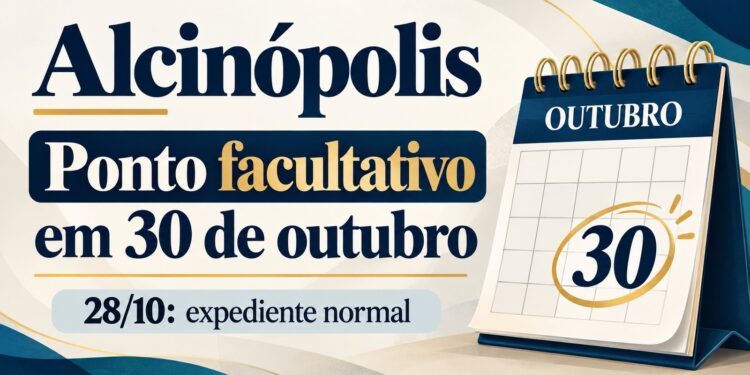 Alcinópolis transfere ponto facultativo do servidor para 30 de outubro