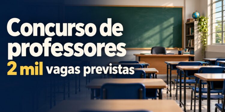 Concurso com 2 mil vagas para professores em MS prevê prova em janeiro