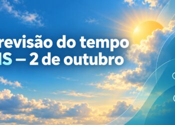 Inmet prevê chuva em parte de MS nesta sexta e máxima de 28 °C em Campo Grande