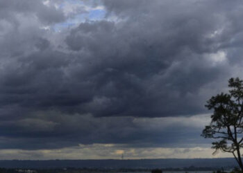MS tem aviso de tempestade e registra chuva em cidades nesta quarta-feira