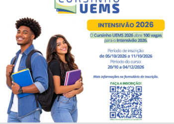 UEMS abre 100 vagas gratuitas em intensivão on-line para Enem e vestibulares